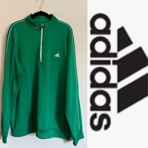 EUC Men’s Adidas Golf 1/4 zip in green size XL